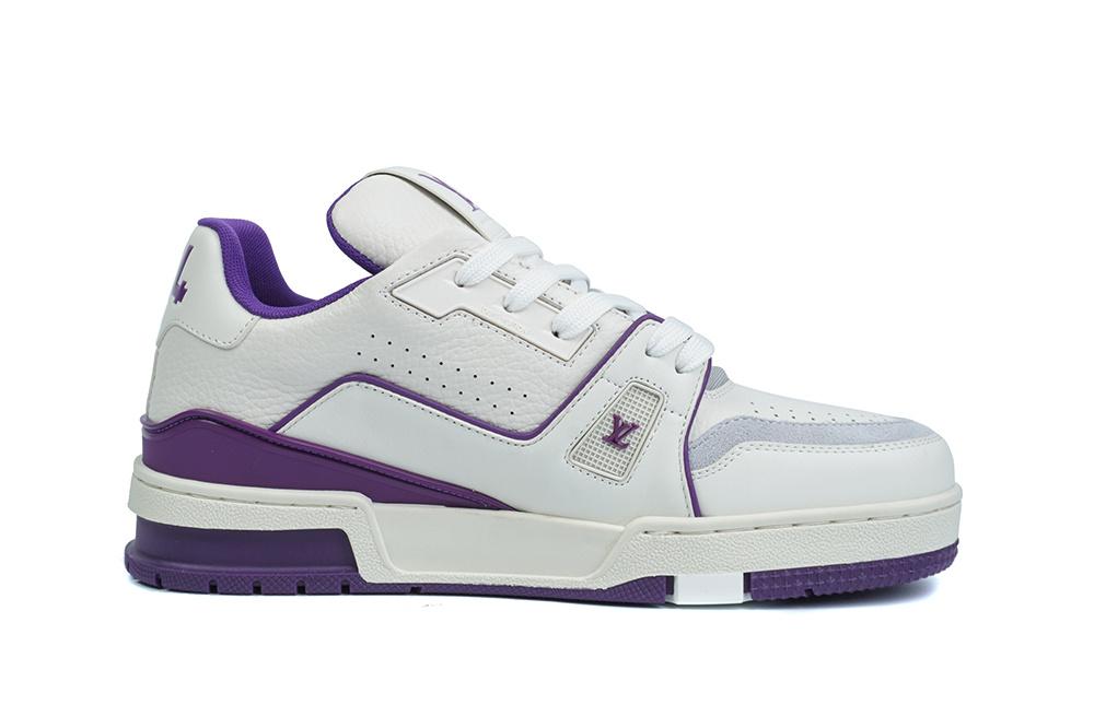 PK god Louis Vuitton LV Trainer #54 Signature Purple White retail materials ready to ship